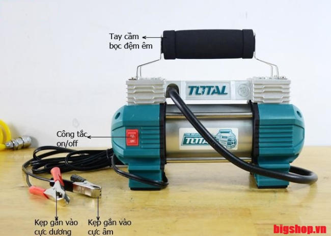 Dụng cụ kiểm tra hơi lốp xe ô tô Total TTAC2506T 1 Dụng cụ kiểm tra hơi lốp xe ô tô Total TTAC2506T 1