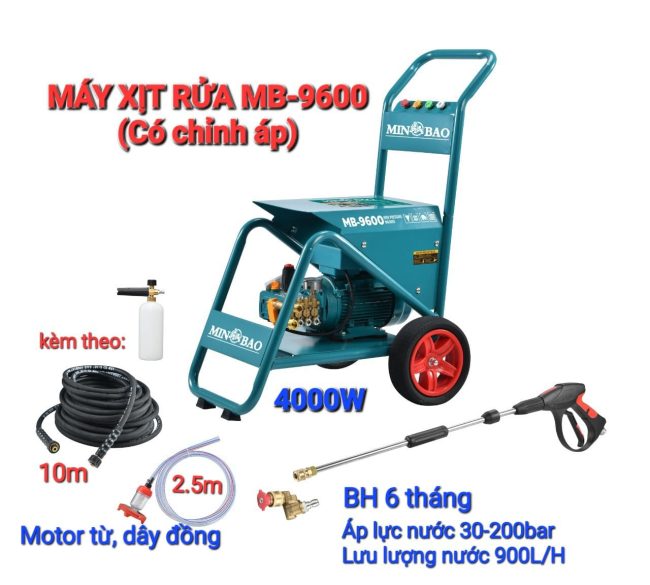 Máy xịt rửa xe MINBAO MB-9600