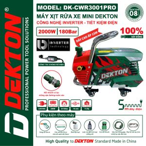 Máy Rửa Xe DEKTON DK-CWR3001PRO – Công Nghệ INVERTER
