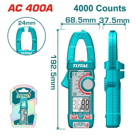 Kềm đo AC kỹ thuật số TOTAL TMT Kềm đo AC kỹ thuật số TOTAL TMT