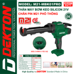 Máy Bơm Keo Dùng Pin V DEKTON M MBKPRO