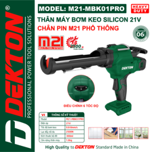 Máy Bơm Keo Dùng Pin V DEKTON M MBKPRO Máy Bơm Keo Dùng Pin V DEKTON M MBKPRO