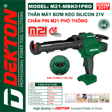 Máy Bơm Keo Dùng Pin V DEKTON M MBKPRO Máy Bơm Keo Dùng Pin V DEKTON M MBKPRO