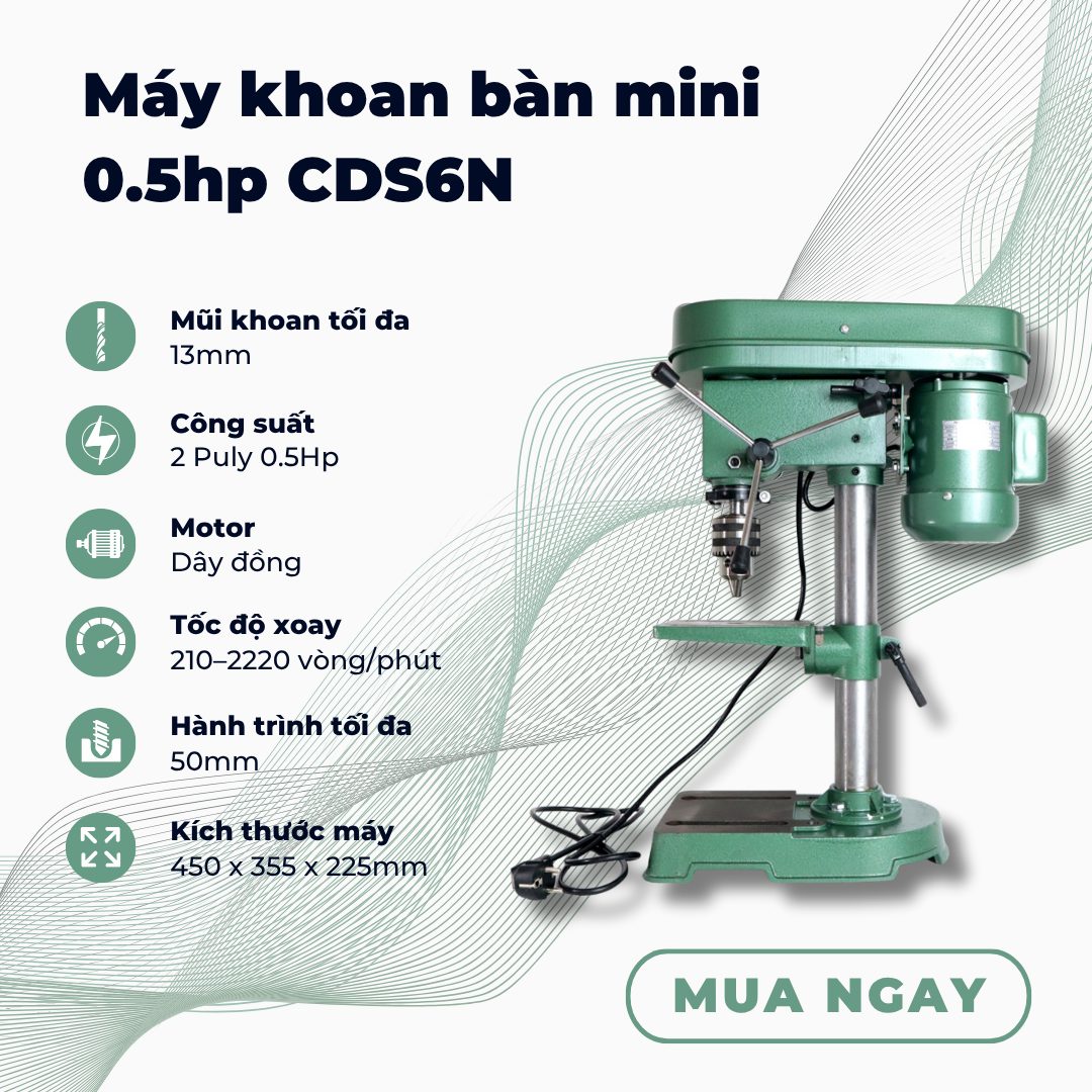 Máy khoan bàn HP CDSN ( tấc) khoan mm