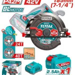 Máy cưa đĩa tròn không chổi than dùng pin 42V TOTAL TSLI4218511