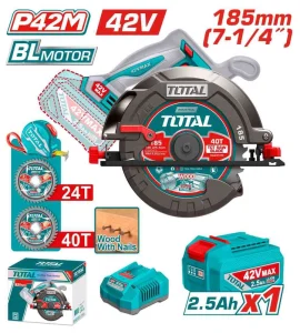 Máy cưa đĩa tròn không chổi than dùng pin 42V TOTAL TSLI4218511