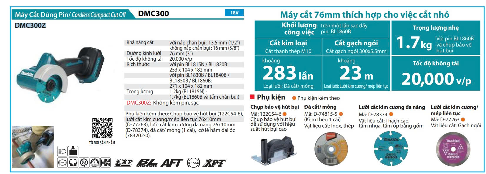 z afdeeadfebbffdd Máy Cắt Cầm Tay Dùng Pin 18V Makita