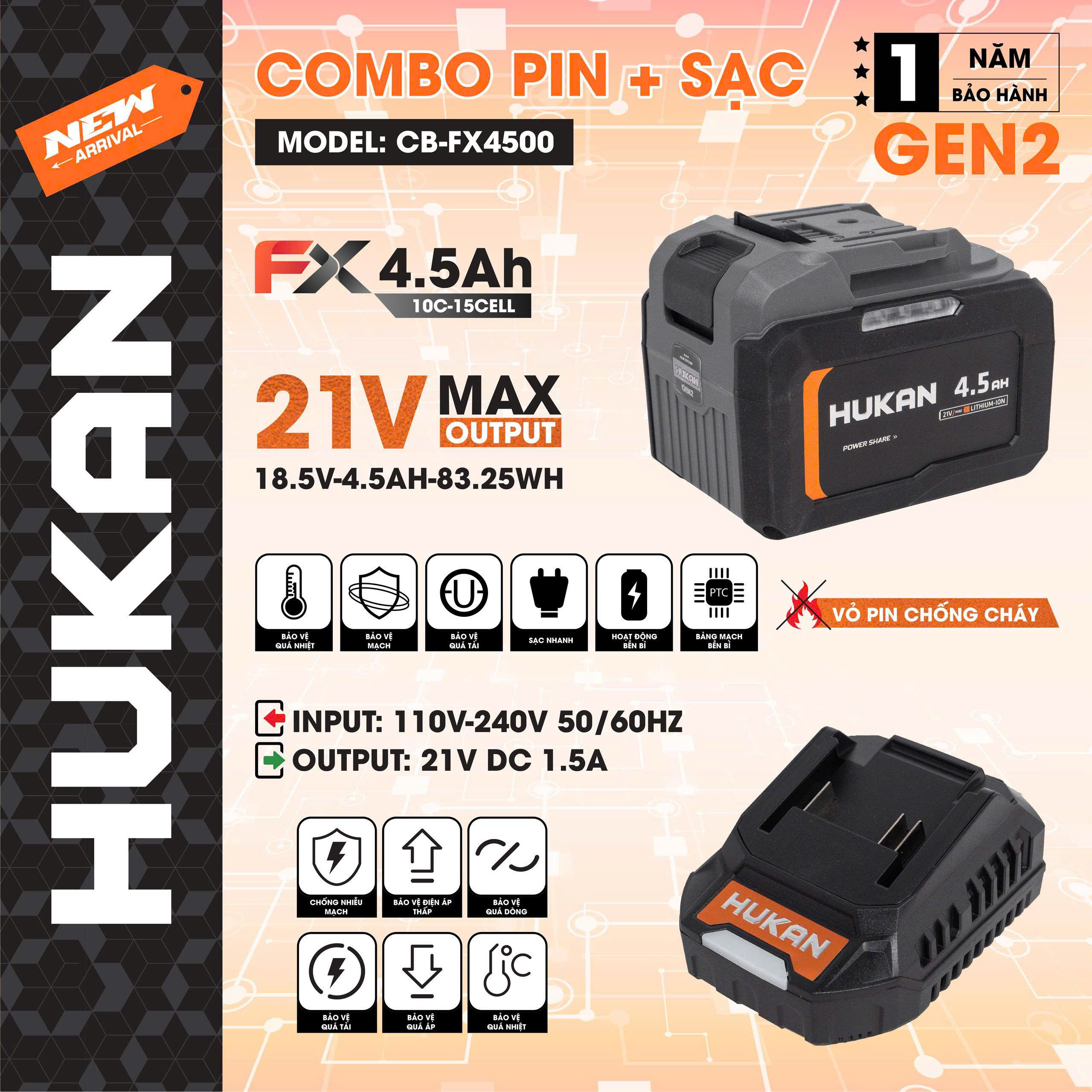 Combo Pin HUKAN