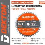 Lưỡi Cắt Gỗ 185mm Dekton DK-B185W
