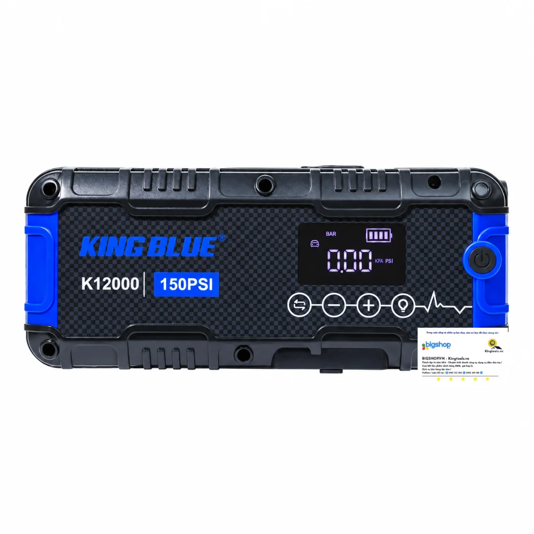 BỘ BƠM LỐP, KÍCH BÌNH ĐA NĂNG KING BLUE K12000 bo bom lop kich binh da nang k ()