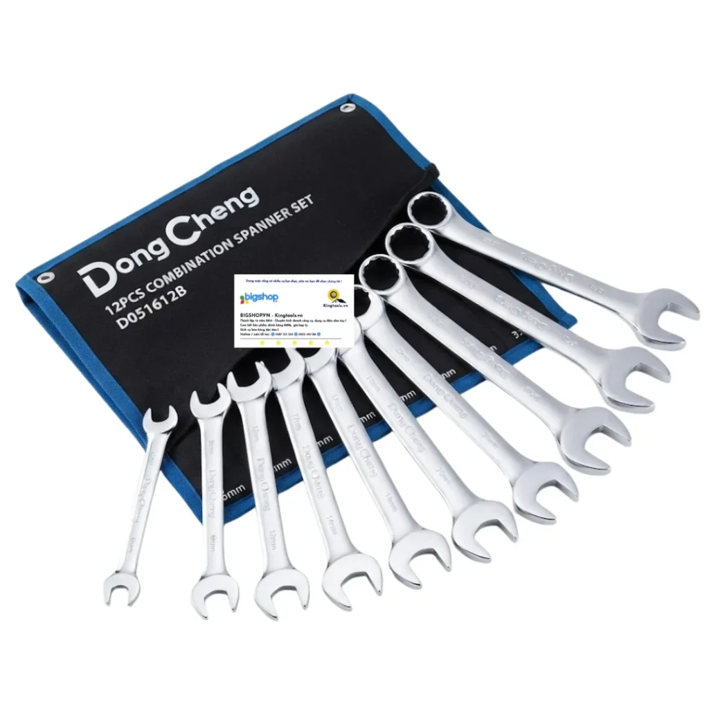 BỘ CỜ LÊ VÒNG MIỆNG DONGCHENG D051612B 12 CỜ LÊ (6-32MM) bo co le vong mieng db ()