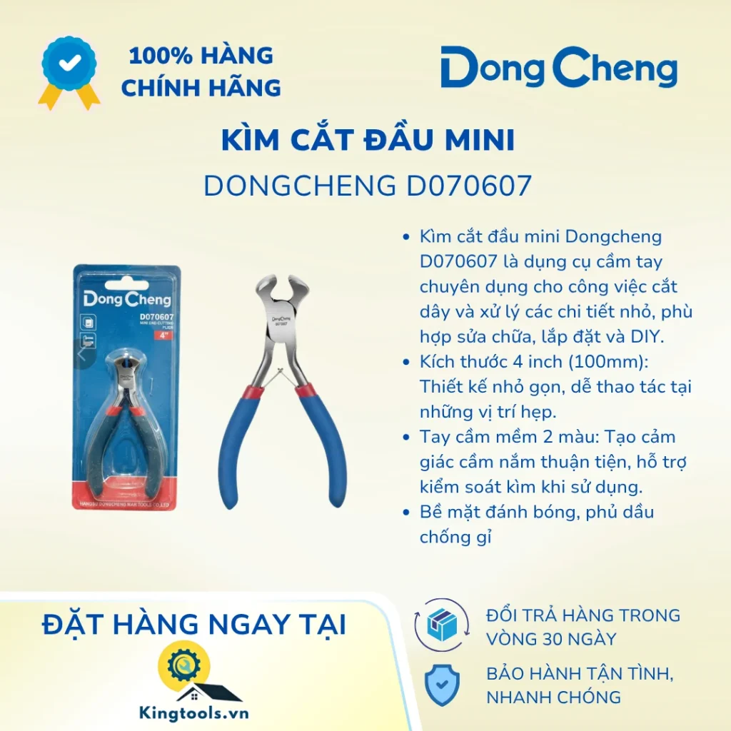KÌM CẮT ĐẦU MINI DONGCHENG D070607 4 INCH kim cat dau mini d ()