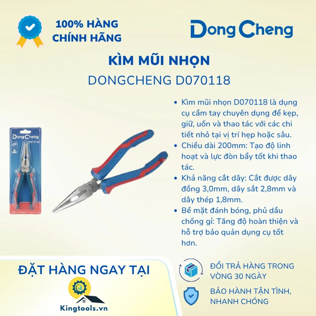 KÌM MŨI NHỌN DONGCHENG D070118 8 INCH kim mui nhon d ()