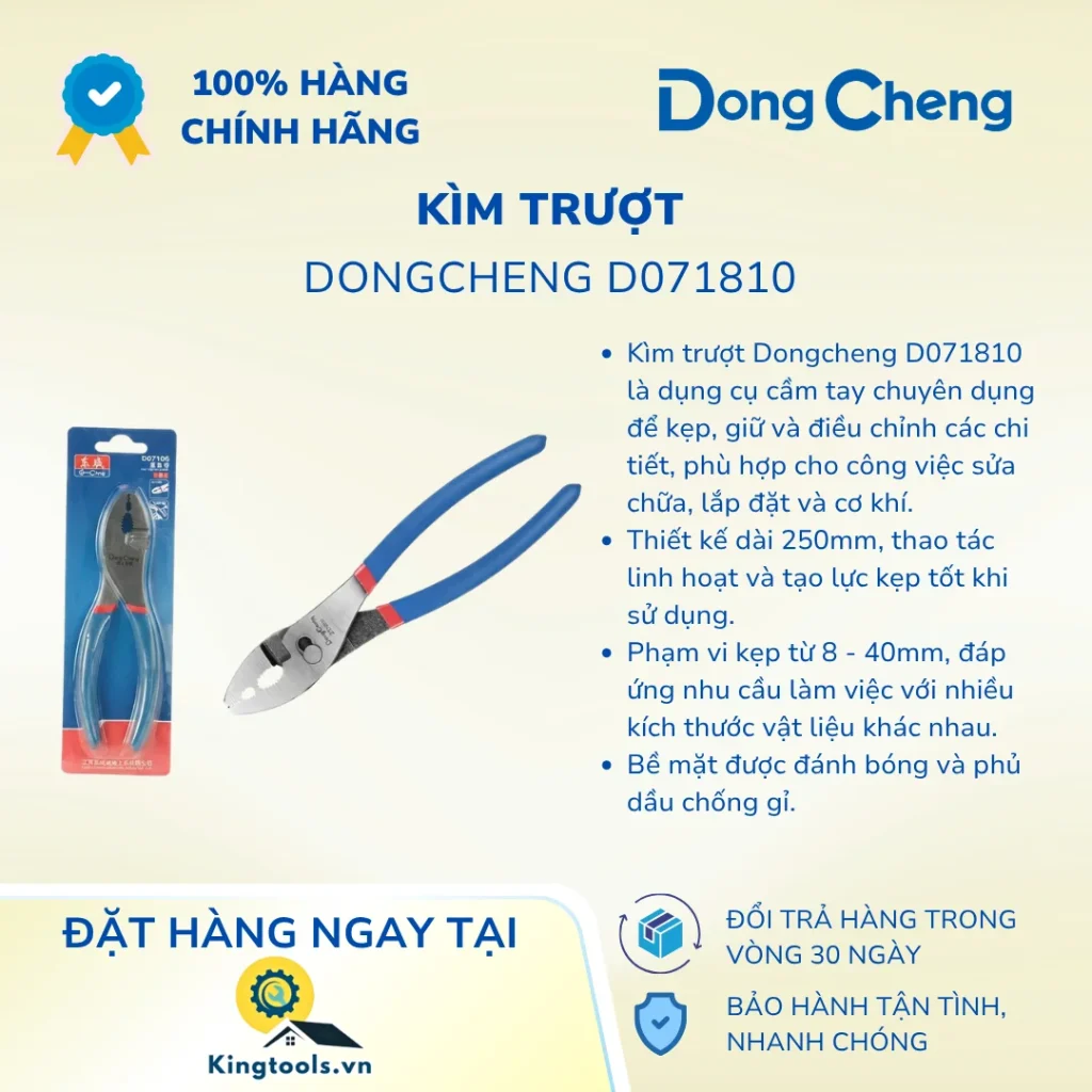 KÌM TRƯỢT DONGCHENG D071810 10 INCH kim truot d ()
