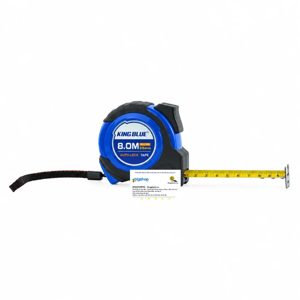 THƯỚC CUỘN TỰ HÃM KING BLUE MD-80.25 8X25MM thuoc cuon tu ham md ()