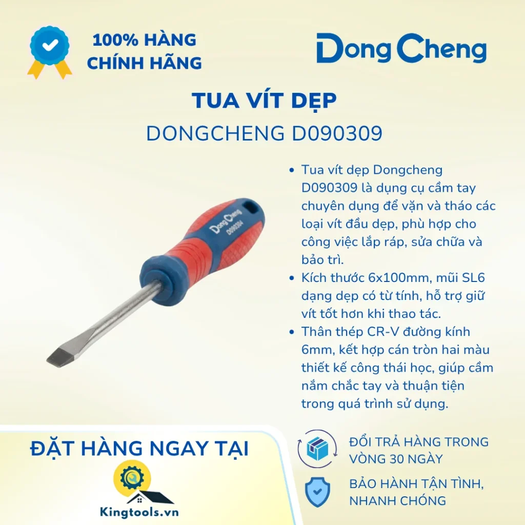 TUA VÍT DẸP DONGCHENG D090309 6X100MM tua vit dep d ()